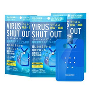 Tarjeta Sanitizante Virus Shut Out Card Anti Virus 3pz