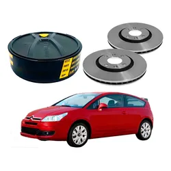  Disco Freio Dianteiro 283mm Citroën C4 Vtr 2.0 2005 A 2009