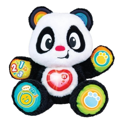 Muñeco De Peluche Interactico Didactico Oso Panda Winfun