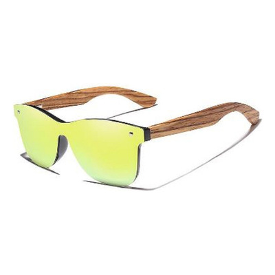 Gafas King Seven Madera Cebra Dorada