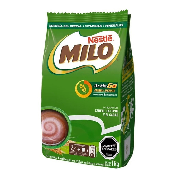 Saborizante Para Leche Milo Activ-go Bolsa 1 Kg