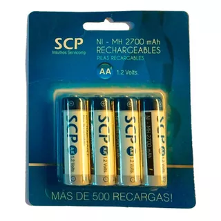 Blister 4 Pilas Aa Recargables Scp 2700 Mah Cuota