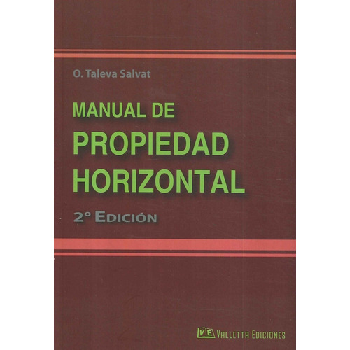 Manual De Propiedad Horizontal - Orlando Taleva Salvat