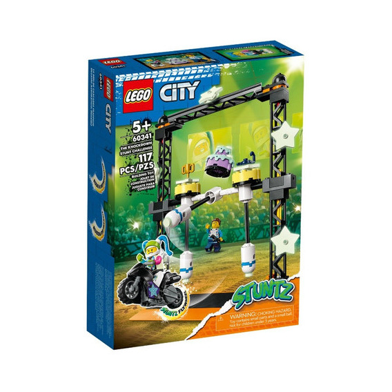 Lego Desafío Acrobático Derribo En Motocicleta 60341 Cantidad De Piezas 117