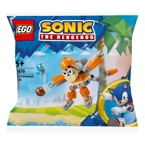 Lego Sonic Kikis Kokosnussattacke Polybag 30676 - 42pz Cantidad de piezas 42