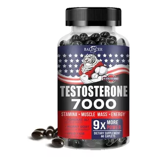 Potenciador Precursor Testosterona Booster 7000 60 Cápsulas