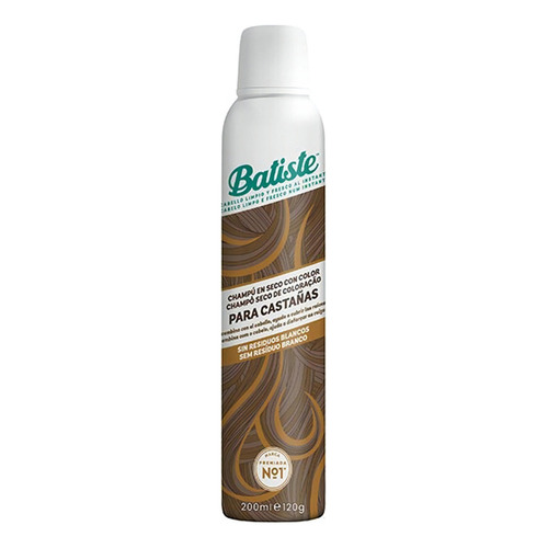 Shampoo Seco Batiste Brown 200ml Pelo Graso, Quita Olor Cvl