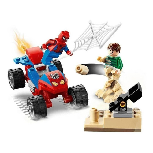 Set de construcción Lego Spider-Man and Sandman showdown 45 piezas  en  caja