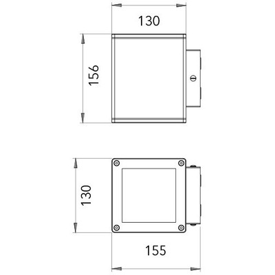 Aplique Unidireccional Aluminio Wing Ar111 Apto Led Lucciola