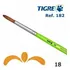 Kit 4 Tiger Brush Ref 182 4, 6, 8, 12, cerdas redondas de acuarela, color rojo
