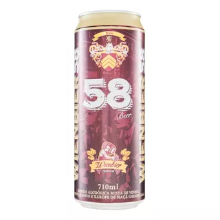 Bebida Mista Alcoólica Gaseificada Wienbier 58 Beer Lata 710ml