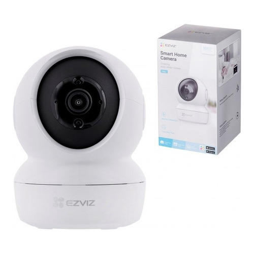 Cámara Seguridad Inalámbrica Wifi Robótica Ezviz 2k/4mpx H6c Color Blanco