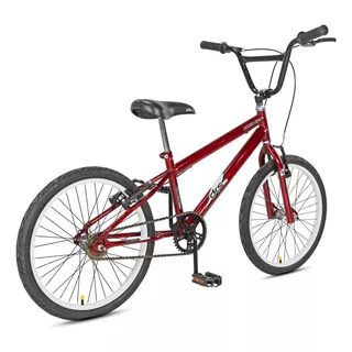 Bicicleta Masculina Infantil Aro 20 Dks Cross Style Bmx Bike Cor Vermelho