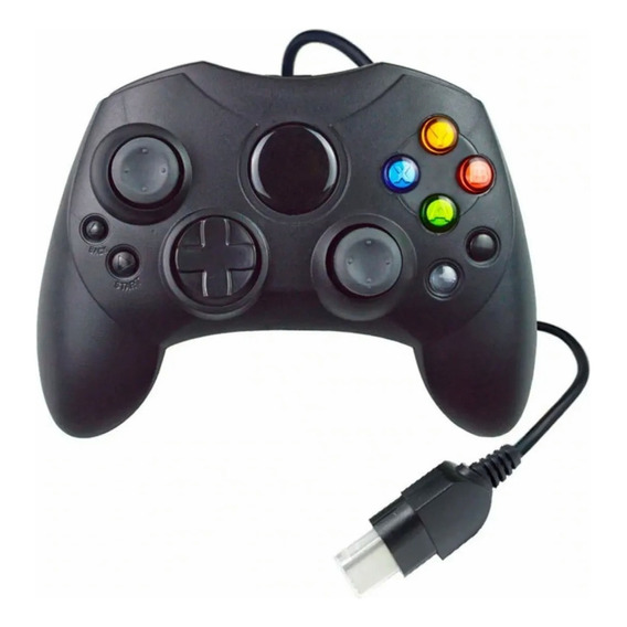 Control Compatible Con Xbox Clasico Alambrico 1.5m Calidad Color Negro