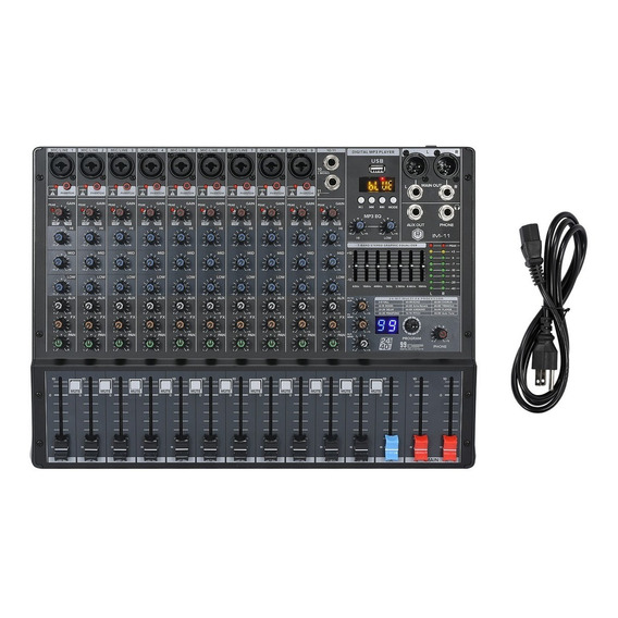 Winmix Mi11 Mezclador 11 Canales 99 Dsp Dj Controlador Audio