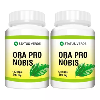 2 Potes Ora Pro Nobis 240 Cápsulas 500mg Vitaminas B1 B2 B3