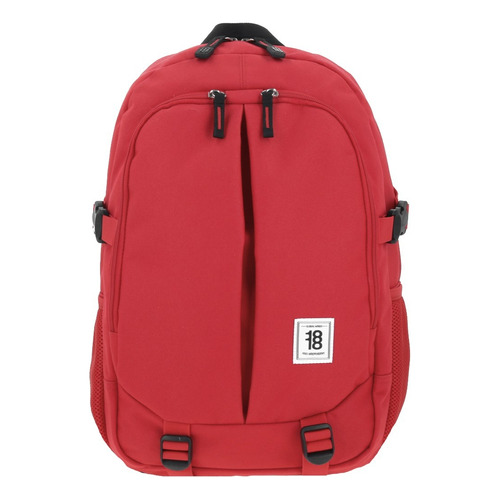 Mochila Chenson Juvenil Porta Laptop 1865948 Color Rojo Diseño De La Tela Liso