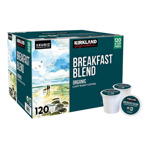 Café Orgánico Keurig Kirkland Breakfast Blend K-cup 120 Pods