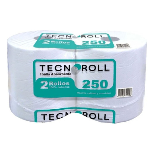 Tolla Papel Tecnoroll 2x250mts Hoja Simple