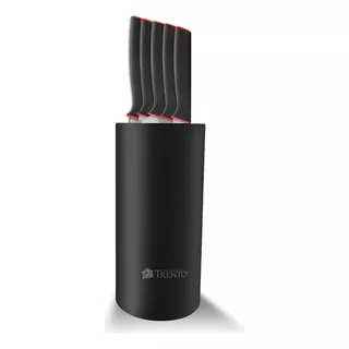 Cepo Cuchillos Trento Essential X5 P Ergonomico Acero Inox Color Negro