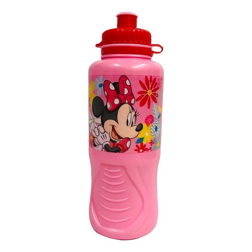 Botella De Agua Infantil Minnie Mouse 430ml Ar1 1069 Ellobo Color Rosa Claro