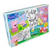 Laminas Coloreables Se Borran Incluye Crayones Peppa Pig