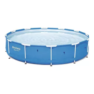 Pileta Estructural Redondo Bestway 66669 Con Capacidad De 6473 Litros De 366cm De Largo X 366cm De Ancho De 3.66m De Diámetro  Azul