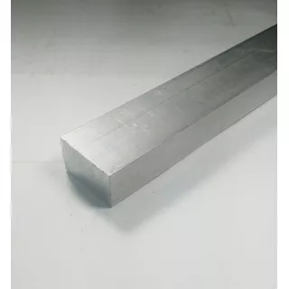 2 Barra Chata Aluminio 1 X 1/2 (25,40mmx12,70mm) C/ 1,20mt 