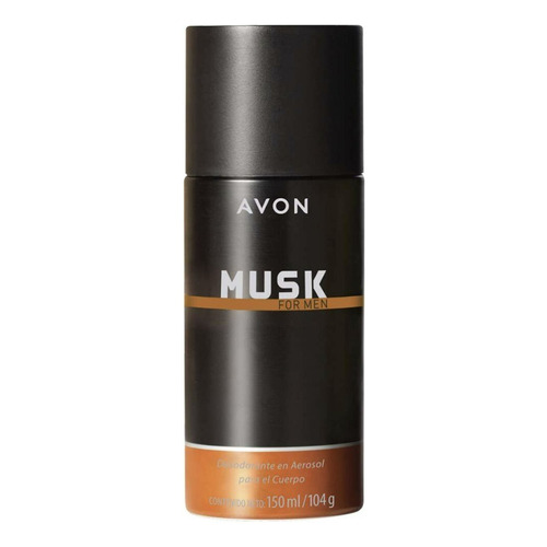 Desodorante En Aerosol Masculino Avon 150ml Fragancia Musk for Men