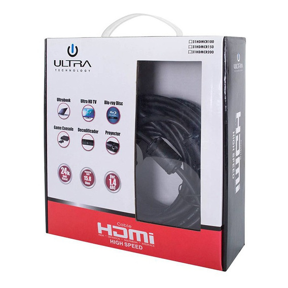 Cable Hdmi 10 Mts V1.4 Ultra Cr100 Alta Calidad