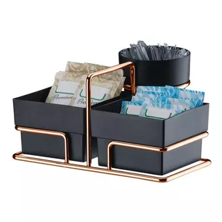 Organizador Suporte Para Sache Material Plastico Aço Carbono Cor Rose Gold