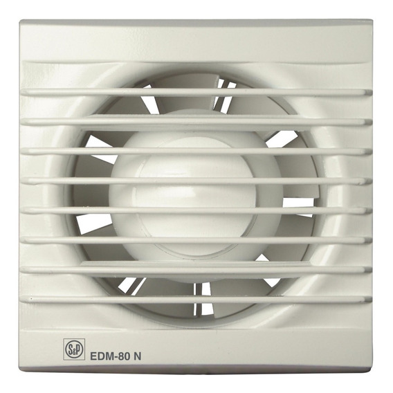 Ventilador Extractor Para Baño Edm-80 N Soler Palau Color de la estructura Blanco Color de las aspas Blanco