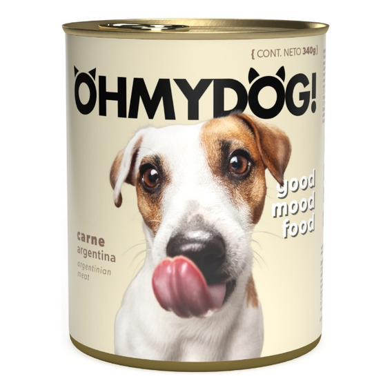 Ohmydog! - Carne Argentina - Alimento Húmedo para Perros - 12 Latas X 340gr