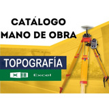 Topografía Tabulador Precios Mano De Obra 