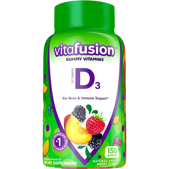 Vitafusion Vitamina D3 Gummy 150gomas Huesos Dientes Inmune