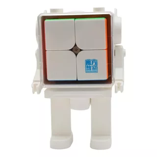 Cubo Magico 2x2x2 Meilong Magnetico + Base Robot 