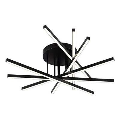 Plafon Led Resplandor 80w Deco Moderno 301329 Tz - Negro