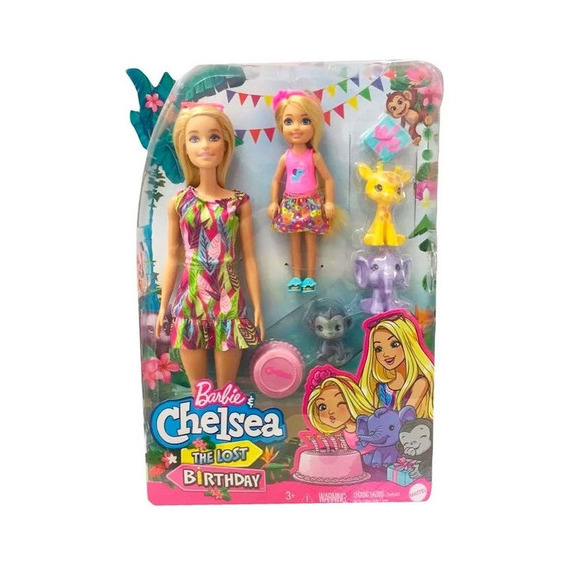 Barbie Y Chelsea Cumpleaños Perdido Con Animales De Selva