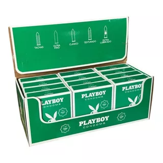 Preservativo Condón Extra Lubricado Playboy 36 Unidades 12x3