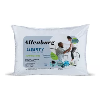 Travesseiro Altenburg Liberty Suporte Médio 180 Fios 50x70 Cor Branco