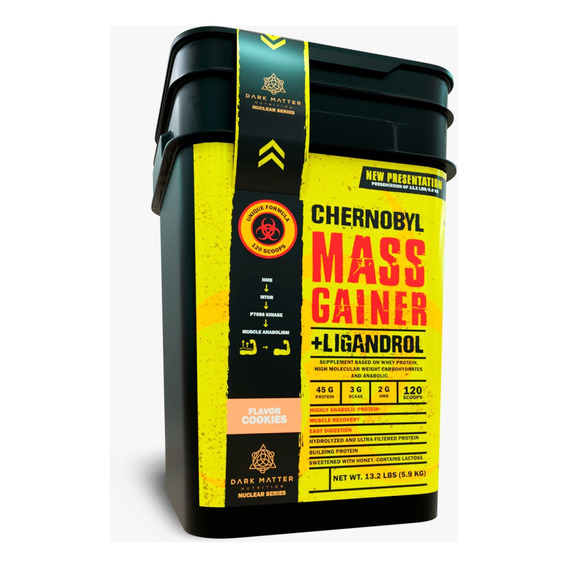 Chernobyl Mass Gainer + Potenciador De Masa Dark Matter 13lb Sabor Cookies And Cream