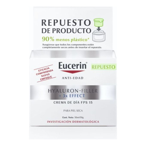 Crema De Día Eucerin Refill Hyaluron-filler Fps15 50ml