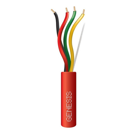 Bobina De 305 Metros 4 X 18 Awg Tipo Fplr-cl2r Color Rojo