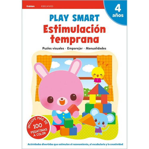 Play Smart - 4 Años. Cuad 3. Estimulación Temprana