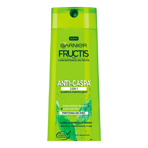 Shampoo Anticaspa 2 En 1 Fructis