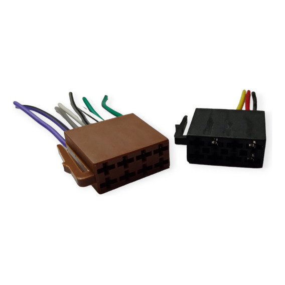 Ficha Iso Conector Radio Stereo Hembra Corriente Y Sonido