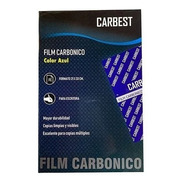 Papel Carbonico Oficio Carbest X10 Unidades Color Azul