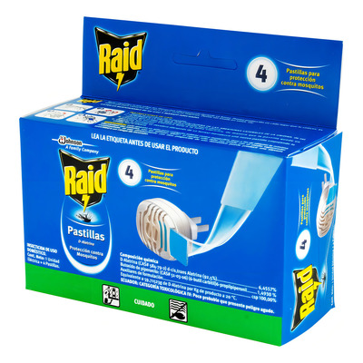 Raid Electrico + 4 Pastillas - Und - Unidad a $4503