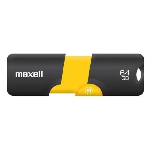 Pendrive 64gb Retractil Maxell Garantía Oficial Blister 3.0 Color Negro flix