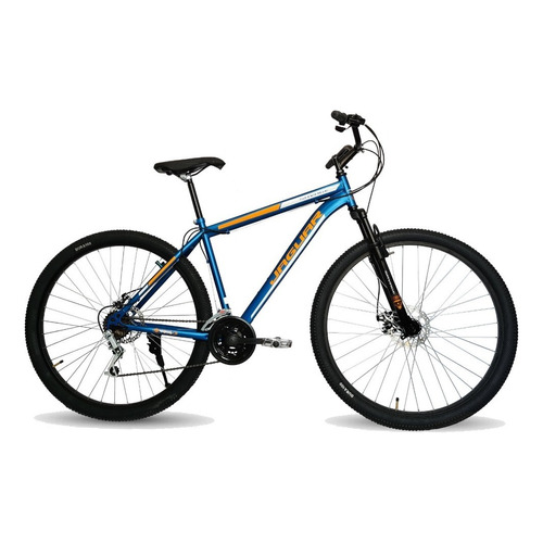 Mountain bike Jaguar Savage R29 21v frenos de disco mecánico color azul con pie de apoyo